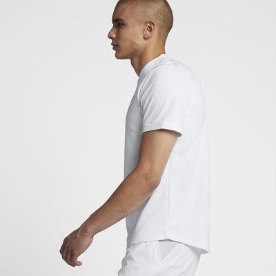 Nike Mens Dri-FIT Advantage Polo - White/Gold Leaf - main image