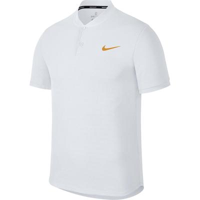 Nike Mens Dri-FIT Advantage Polo - White/Gold Leaf - main image