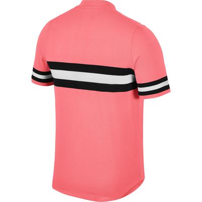 Nike Mens Advantage Tennis Polo - Lava Glow/Black - main image