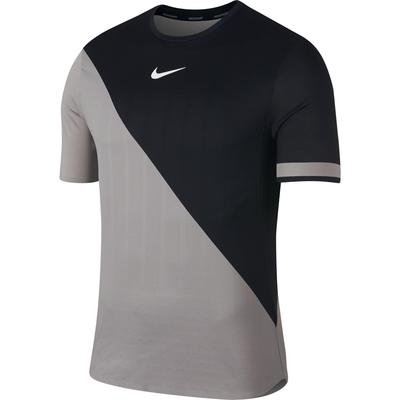Nike Mens Zonal Cooling Challenger Tennis Top - Black/Grey - main image