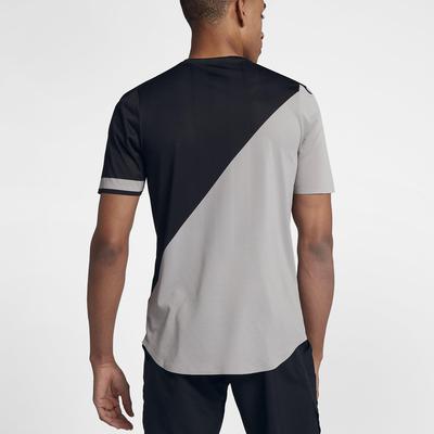 Nike Mens Zonal Cooling Challenger Tennis Top - Black/Grey