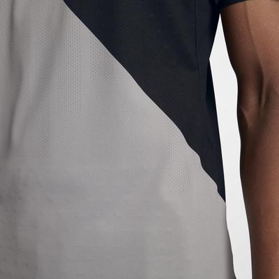 Nike Mens Zonal Cooling Challenger Tennis Top - Black/Grey - main image