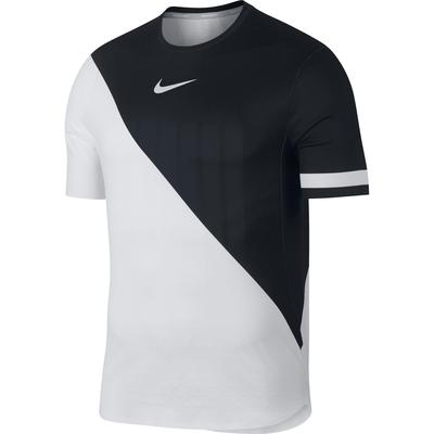 Nike Mens Zonal Cooling Challenger Tennis Top - Black/White - main image