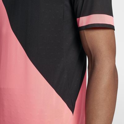 Nike Mens Zonal Cooling Challenger Tennis Top - Lava Glow/Black - main image