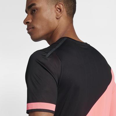 Nike Mens Zonal Cooling Challenger Tennis Top - Lava Glow/Black - main image