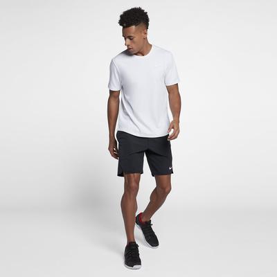 Nike Mens Flex Ace 9 Inch Shorts - Black/White
