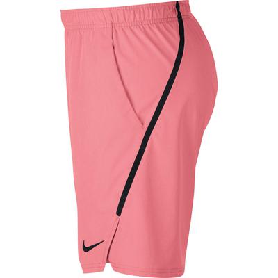 Nike Mens Flex Ace 9 Inch Shorts - Lava Glow/Black - main image