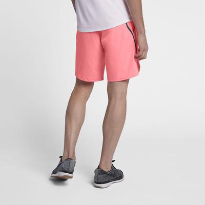 Nike Mens Flex Ace 9 Inch Shorts - Lava Glow/Black - main image