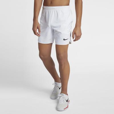 Nike Mens Court Flex Ace 7 Inch Shorts - White/Black - main image