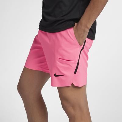 Nike Mens Court Flex Ace 7 Inch Shorts - Sunset Pulse/Black - main image