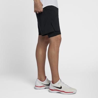 Nike Mens Flex Ace 7 Inch 2-in-1 Tennis Shorts - Black