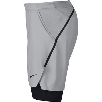 Nike Mens Flex Ace 7 Inch 2-in-1 Tennis Shorts - Grey/Black - main image