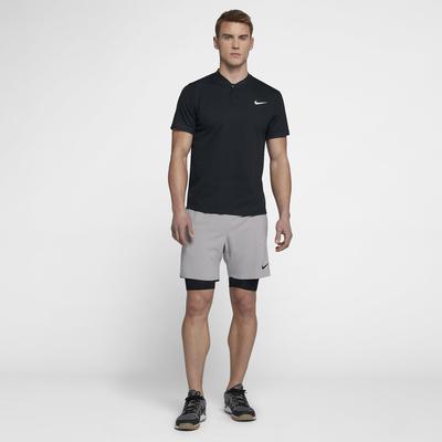 Nike Mens Flex Ace 7 Inch 2-in-1 Tennis Shorts - Grey/Black - main image