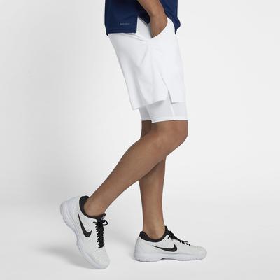 Nike Mens Flex Ace 7 Inch 2-in-1 Tennis Shorts - White/Gold - main image