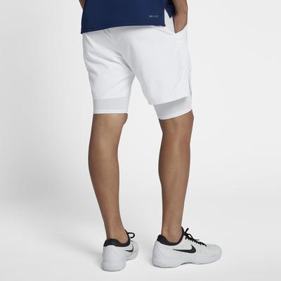 Nike Mens Flex Ace 7 Inch 2-in-1 Tennis Shorts - White/Gold - main image