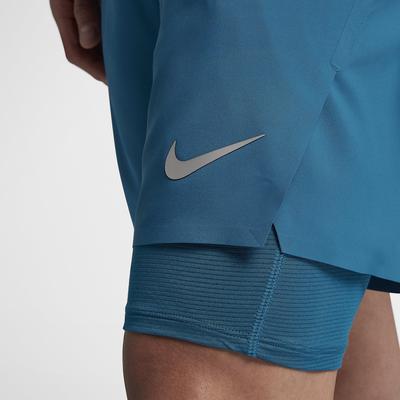 Nike Mens Flex Ace 7 Inch 2-in-1 Tennis Shorts - Green Abyss - main image