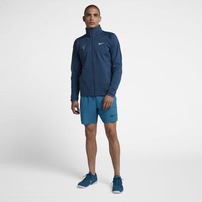 Nike Mens RF Tennis Jacket - Blue Force/Metallic Silver - main image