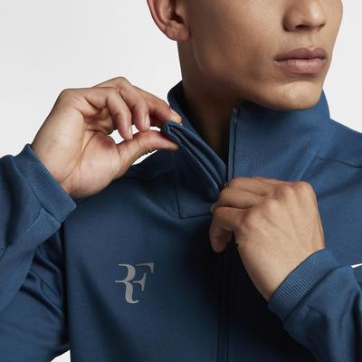 Nike Mens RF Tennis Jacket - Blue Force/Metallic Silver - main image