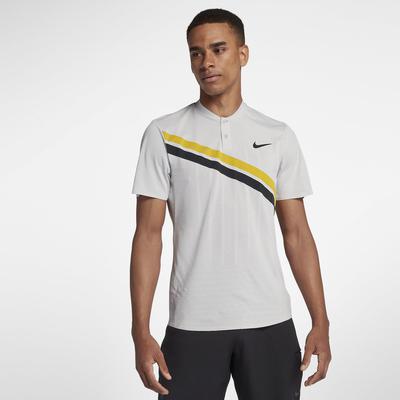 Nike Mens Zonal Cooling RF Advantage Top - Vast Grey/Bright Citron