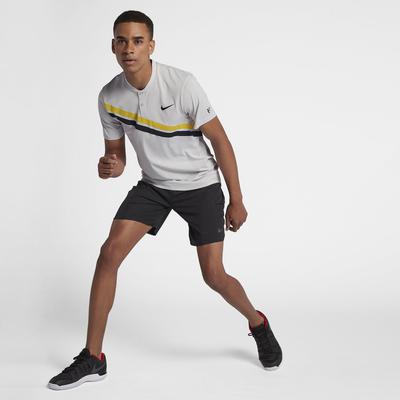 Nike Mens Zonal Cooling RF Advantage Top - Vast Grey/Bright Citron - main image