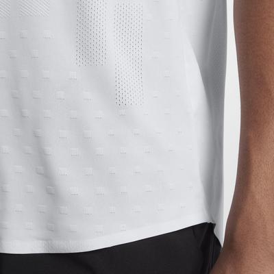 Nike Mens Zonal Cooling RF Advantage Top - White/Lava Glow - main image