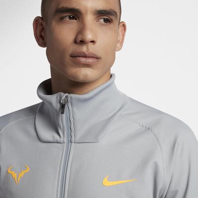 Nike Mens Rafa Tennis Jacket - Wolf Grey/Laser Orange - main image