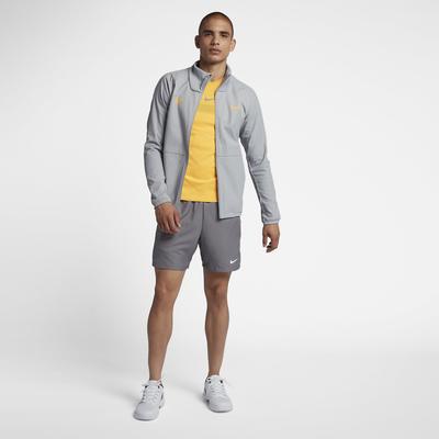 Nike Mens Rafa Tennis Jacket - Wolf Grey/Laser Orange - main image