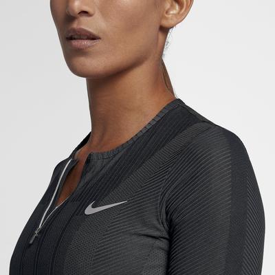 Nike Womens Zonal Cooling Slam Top - Black/Metallic Silver