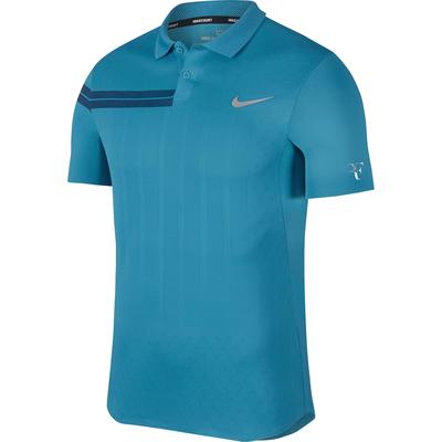 Nike Mens Zonal Cooling RF Advantage Polo - Force/Metallic Silver - main image