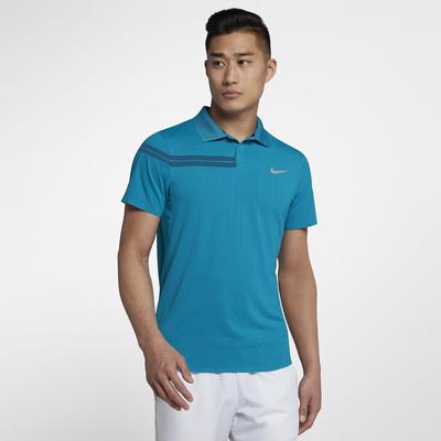 Nike Mens Zonal Cooling RF Advantage Polo - Force/Metallic Silver - main image