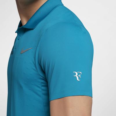 Nike Mens Zonal Cooling RF Advantage Polo - Force/Metallic Silver - main image