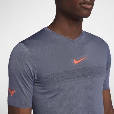 Nike Mens AeroReact Rafa Top - Gridiron/Light Carbon - main image