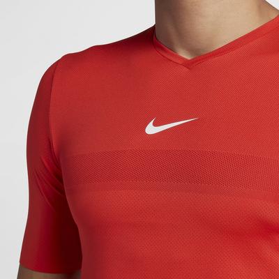 Nike Mens AeroReact Rafa Top - Habanero Red