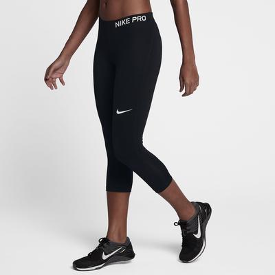 Nike Womens Pro Capri Leggings - Black/White - main image