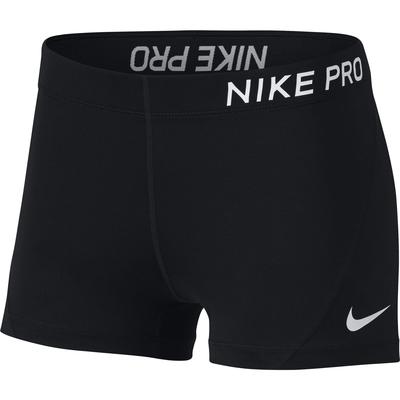 Nike Womens Pro 3 Inch Shorts - Black/White - main image