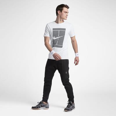 Nike Mens Court Tennis T-Shirt - White/Black - main image