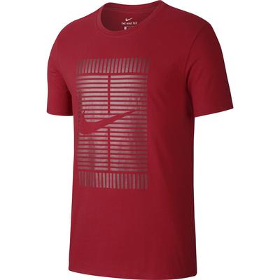 Nike Mens Court Tennis T-Shirt - Gym Red/Team Red - main image