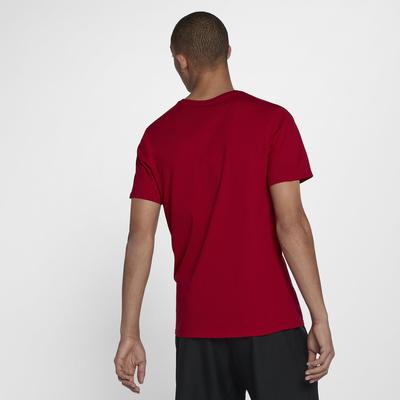 Nike Mens Court Tennis T-Shirt - Gym Red/Team Red - main image