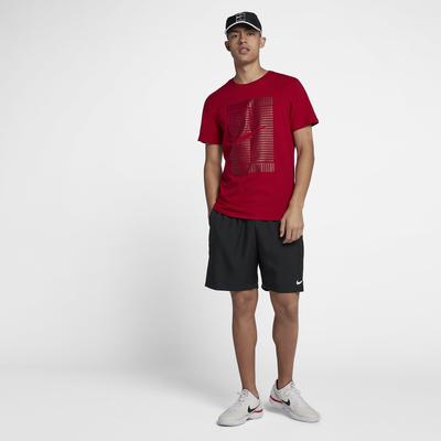 Nike Mens Court Tennis T-Shirt - Gym Red/Team Red - main image