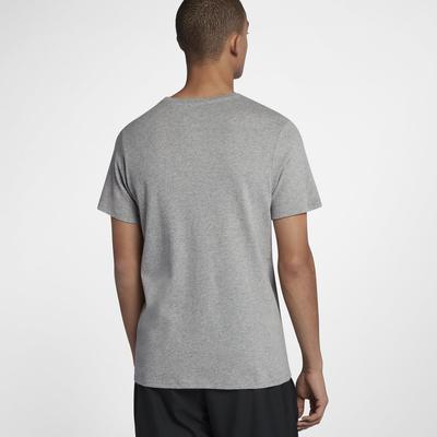 Nike Mens RF T-Shirt - Dark Grey Heather/Bright Citron - main image