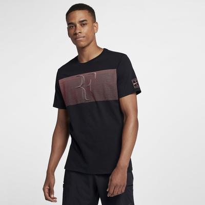 Nike Mens RF T-Shirt - Black/Lava Glow - main image