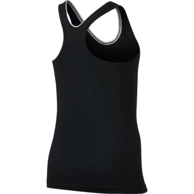 Nike Girls Pro Tank - Black/White - main image