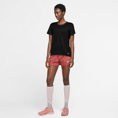 Nike Womens Run Short Sleeve Top - Black - main image