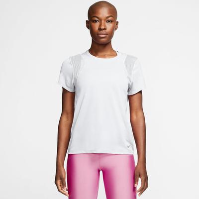 Nike Womens Run Short Sleeve Top - White - main image