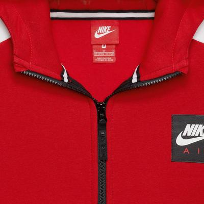 Nike Boys Air Full Zip Hoodie - University Red/Black/White