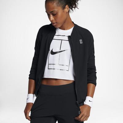 Nike Womens Tennis Warm-Up Tracksuit - Black/White - main image