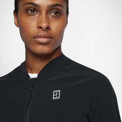 Nike Womens Tennis Warm-Up Tracksuit - Black/White - main image