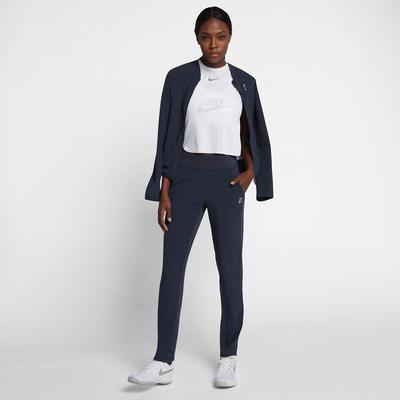 Nike Womens NikeCourt Tennis Warm-Up Tracksuit - Obsidian - main image