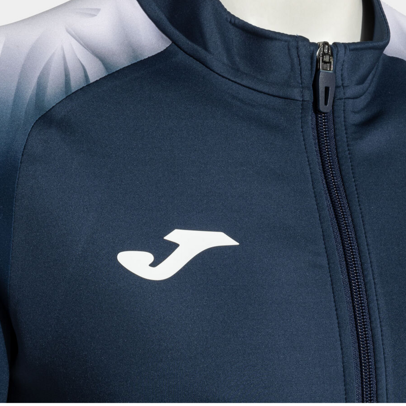 Joma Womens Elite XI Full-Zip Sweatshirt- Navy Blue/White - main image