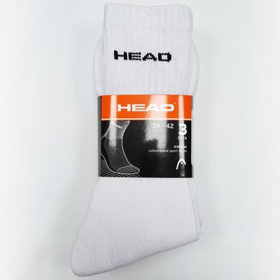 Head Crew Sports Socks (3 Pairs) - White